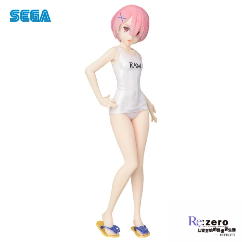 En Stock Sega Original Re Zero-démarrage la vie dans un autre monde Rem Ram figurine modèle poupée tout nouveau modèle de jouets en boîte