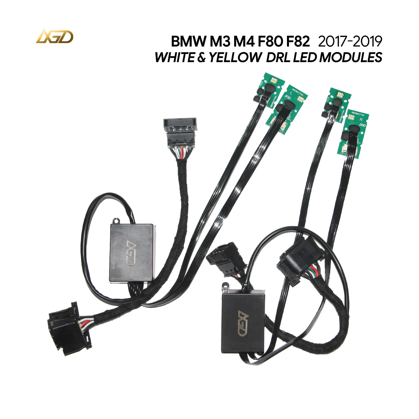 

Yellow&White DRL For BMW 2018-2020 M3 M4 F80 F32 F36 F33 F82 Angel Eyes Fits Adaptive LED Headlight Only