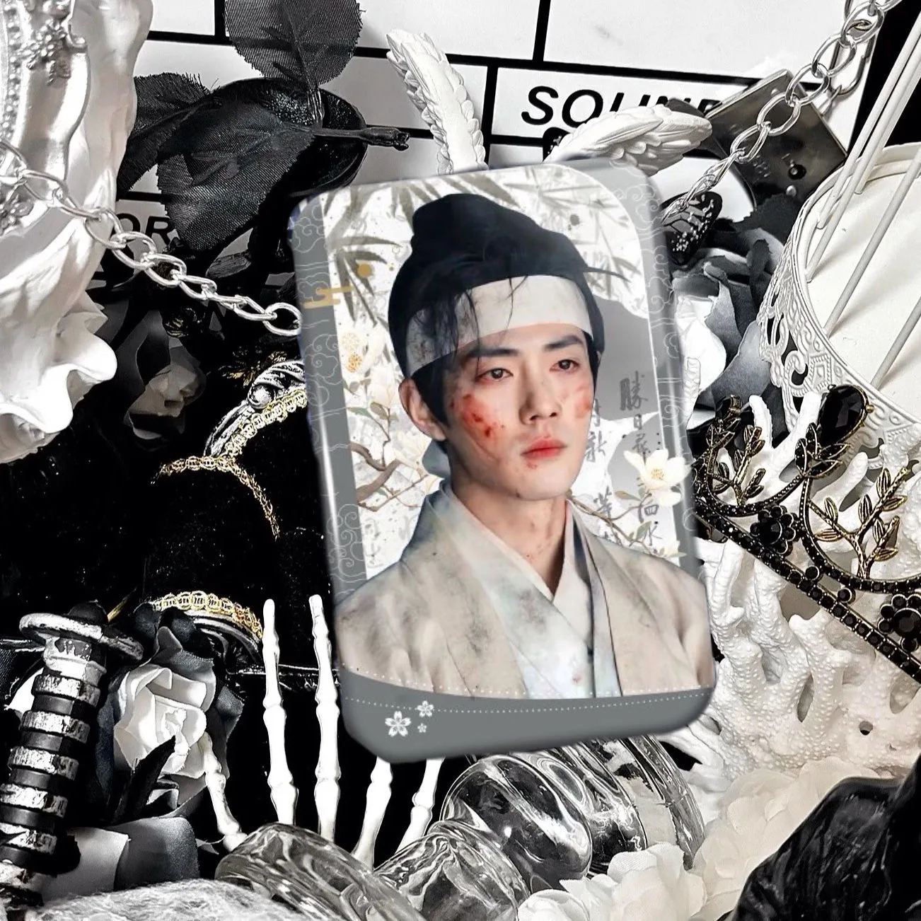 Xiao Zhan Bar, 티베트 바다 전설, 어린이 노예, 사각형 배지, 코스프레 펜던트, 외관 선물 DIY