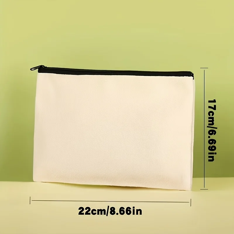 Creative Fashion Heart Shaped Print Makeup Bag Personalized Name Text Thank You Storage Pouch for Travel Zipper Organizer Bag