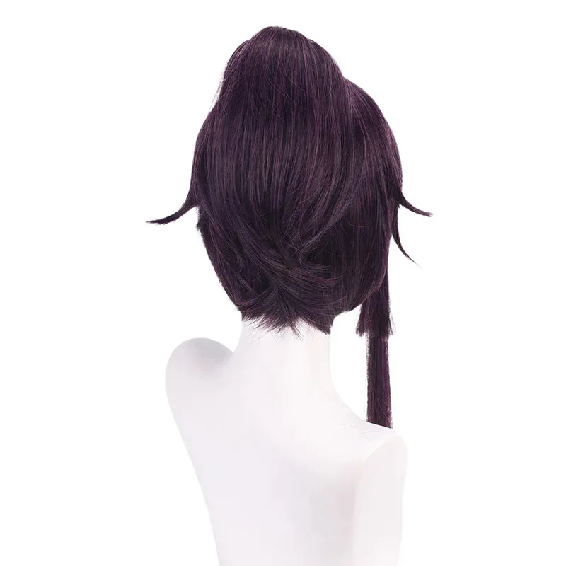 Kostum Cosplay Anime Jigokuraku Yukudha Kunoichi Hello's Seven Fox Sumire Seragam Ungu Wig Pesta Halloween Set Lengkap Wanita;2