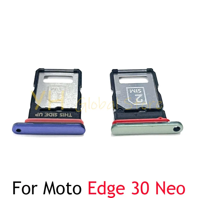 5PCS For Motorola Moto Edge 50 40 30 20 Neo Pro Lite Fusion S30 Sim Card Slot Tray Holder Sim Card Repair Parts