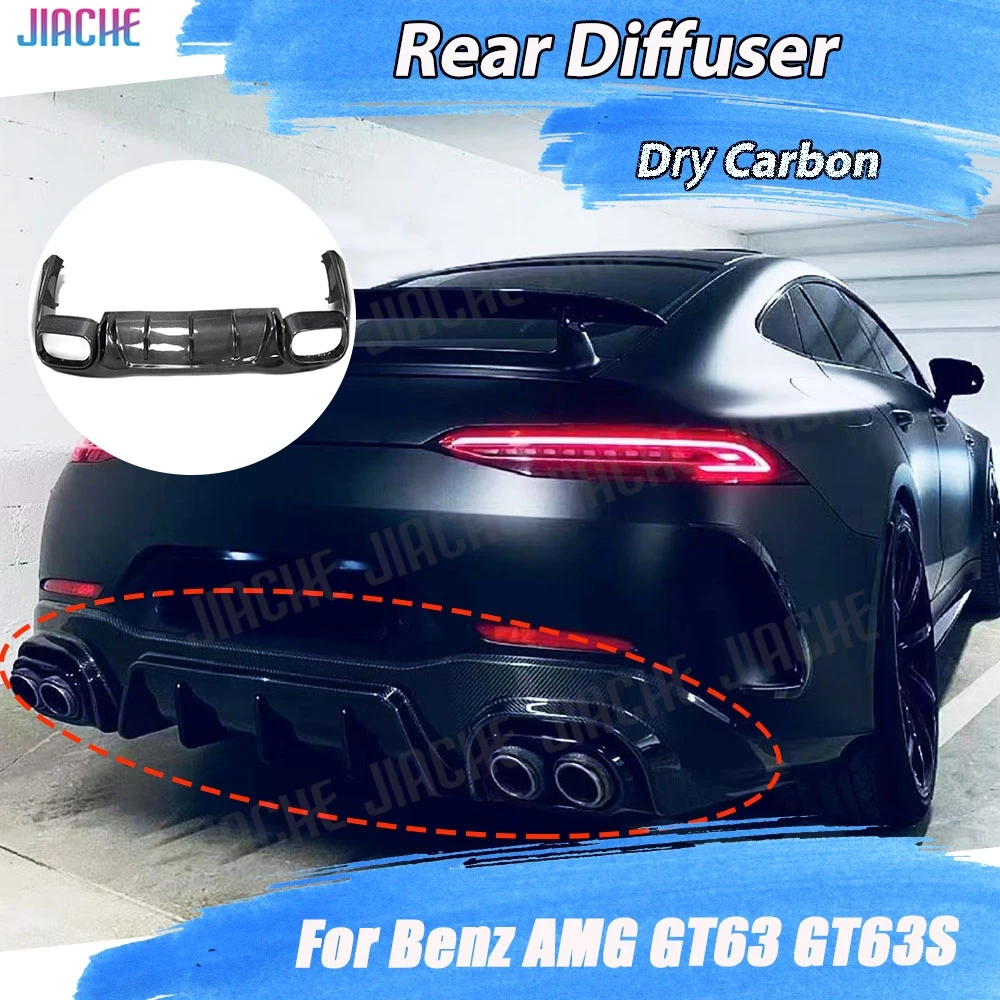 

Диффузор-спойлер для заднего бампера из сухого карбона JIACHE для Mercedes-Benz AMG GT63 GT63S 4-дверный 2019-2023