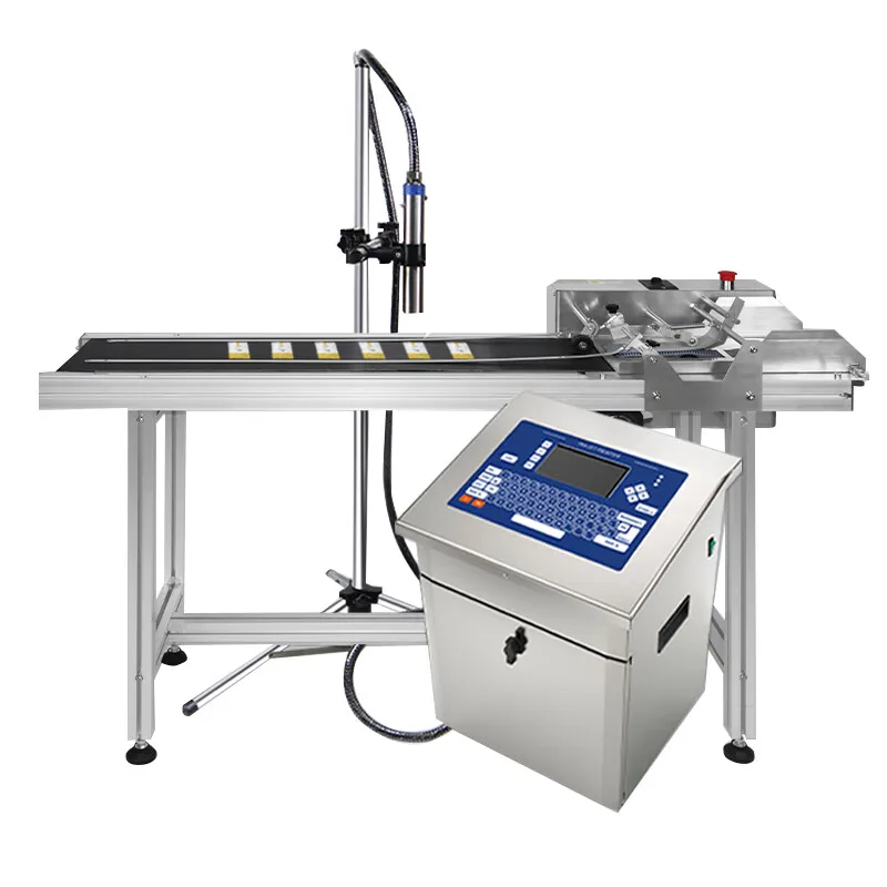 Industrial Cij Inkjet Printer Batch Code Expiration Date and Barcodes for Packaging Long Distance Coding Machine Support OEM/ODM