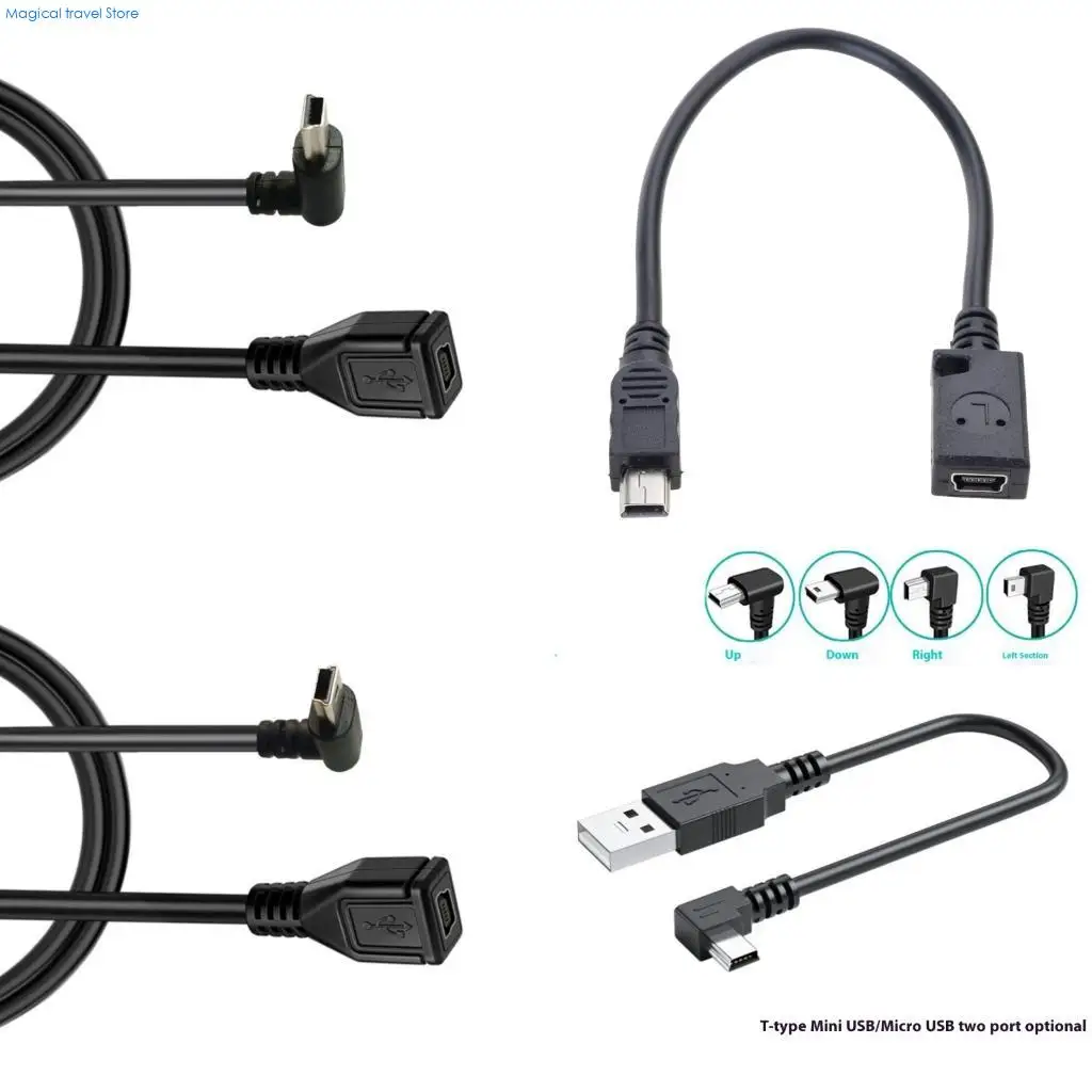 N2UB Mini USB 5Pin to Mini USB Cable Fast Transfer Speed Mini USB Male to Mini USB 5Pin Female Charging Cable for Camera