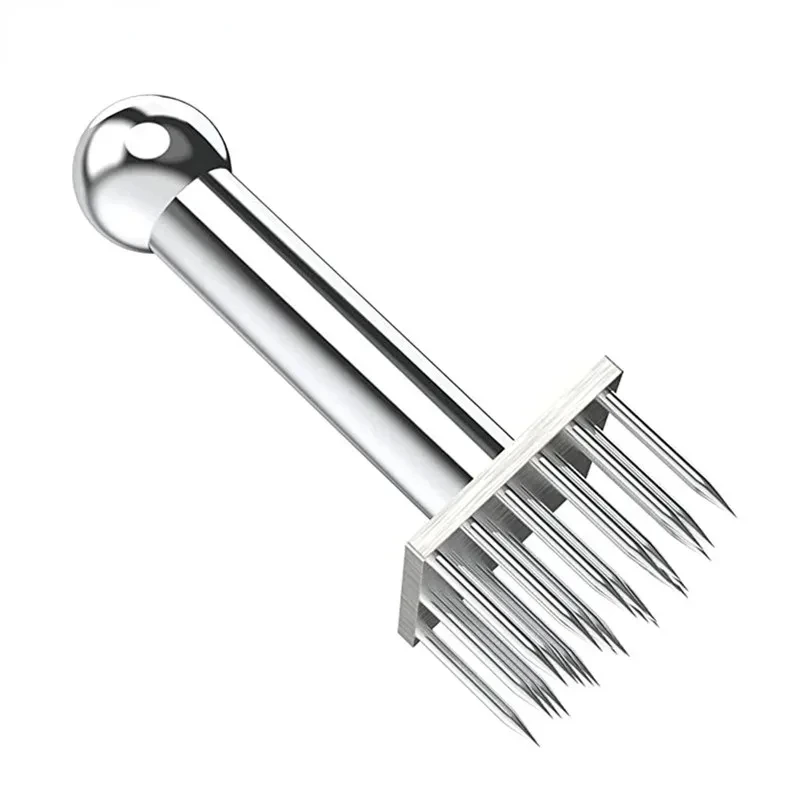 

Kitchen Loose Tender Meat Needle Stainless Steel Profession Cooking Meat Tenderizer Tool for Beef Tender Steak Pork Chop Hammer