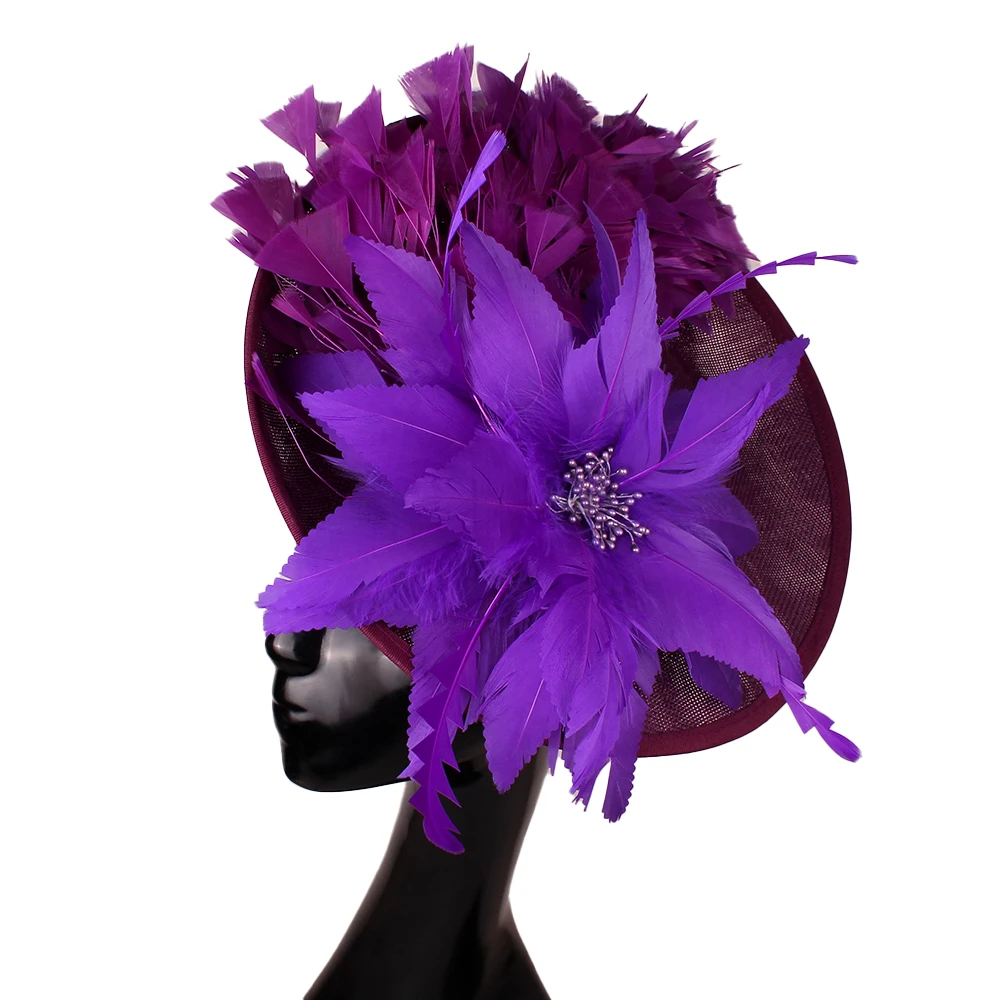 Wedding Party Show Hats DIY Bride Headdress French hat Fashion Hair Accessories Millinery Cocktail Headwear Women Ladies