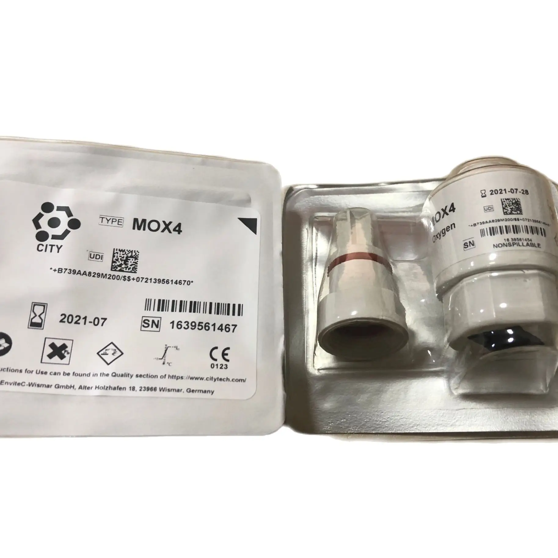 City Technologies Sensor 100% original new MOX-4 MOX4 oxygen sensor O2 sensor  newest date code