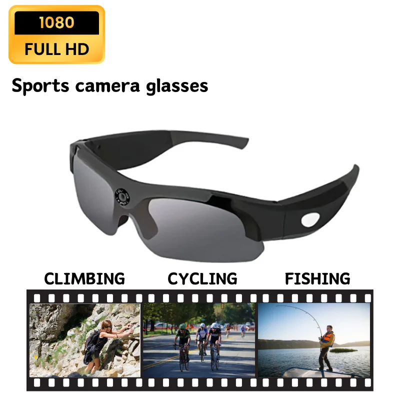 HD 1080P Video Cycling bluetooth smart glasses with Glasses Camera Take Photo Outdoor Video Recorder Cycling Wearable Protable