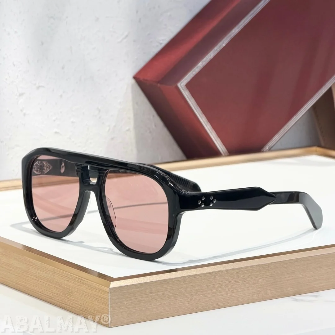 

Солнцезащитные очки JASPER 55-17 высшего качества для мужчин и женщин, классические, в стиле панк, роскошные, из ацетата и титана, с защитой UV400, дизайнерские, в коробке.