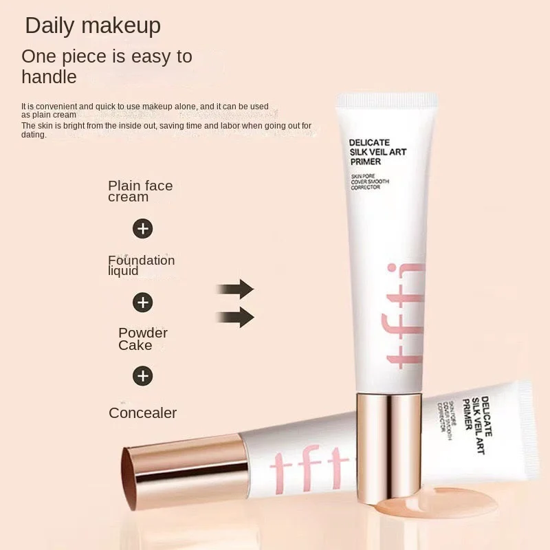 Pre-Make-up-Creme 3-in-1-Isolieröl zur Kontrolle unsichtbarer Poren grundierung aufhellen der Concealer feuchtigkeit spendende Gesichts kosmetik