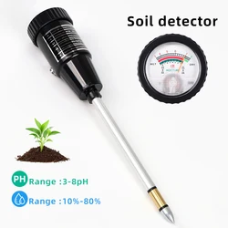 2 in 1 Handheld Soil PH Meter PH & MoistureTester For Garden With 295mm/160mm Long Metal Probe Waterproof Soil Tester Kit Tools