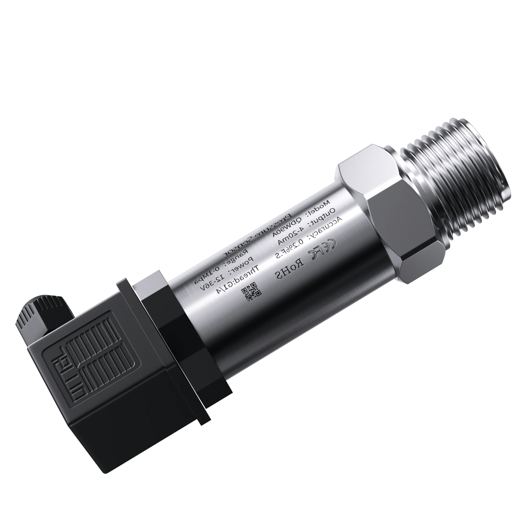 Trasmettitore di pressione aria gas combustibile acqua olio G1/4 12-36V 4-20mA RS485 0-600bar sensore trasduttore di pressione in acciaio inossidabile