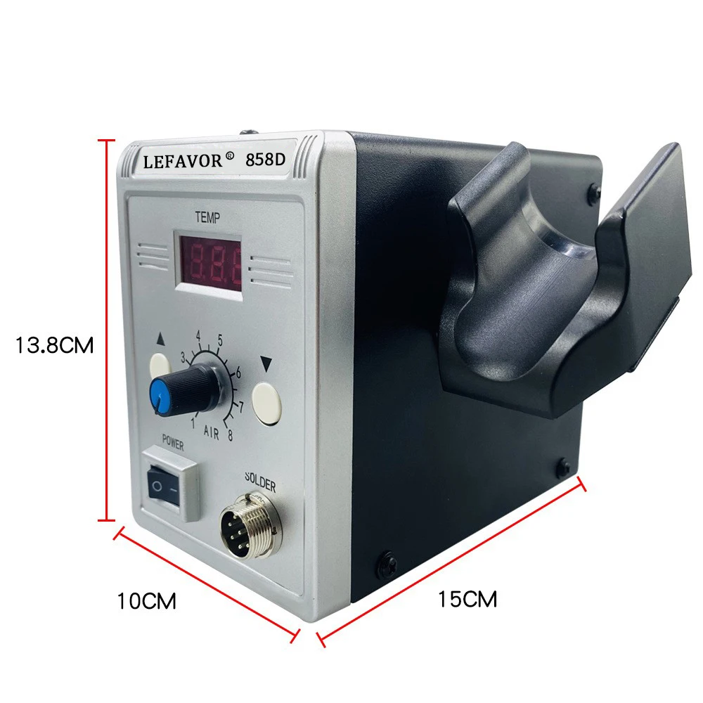 Station de soudage 2 en 1, pistolet à air chaud 858D 8586 700W 110V 220V BGA, outil de réparation de soudage cms SMT, pistolet à chaleur, soudeur