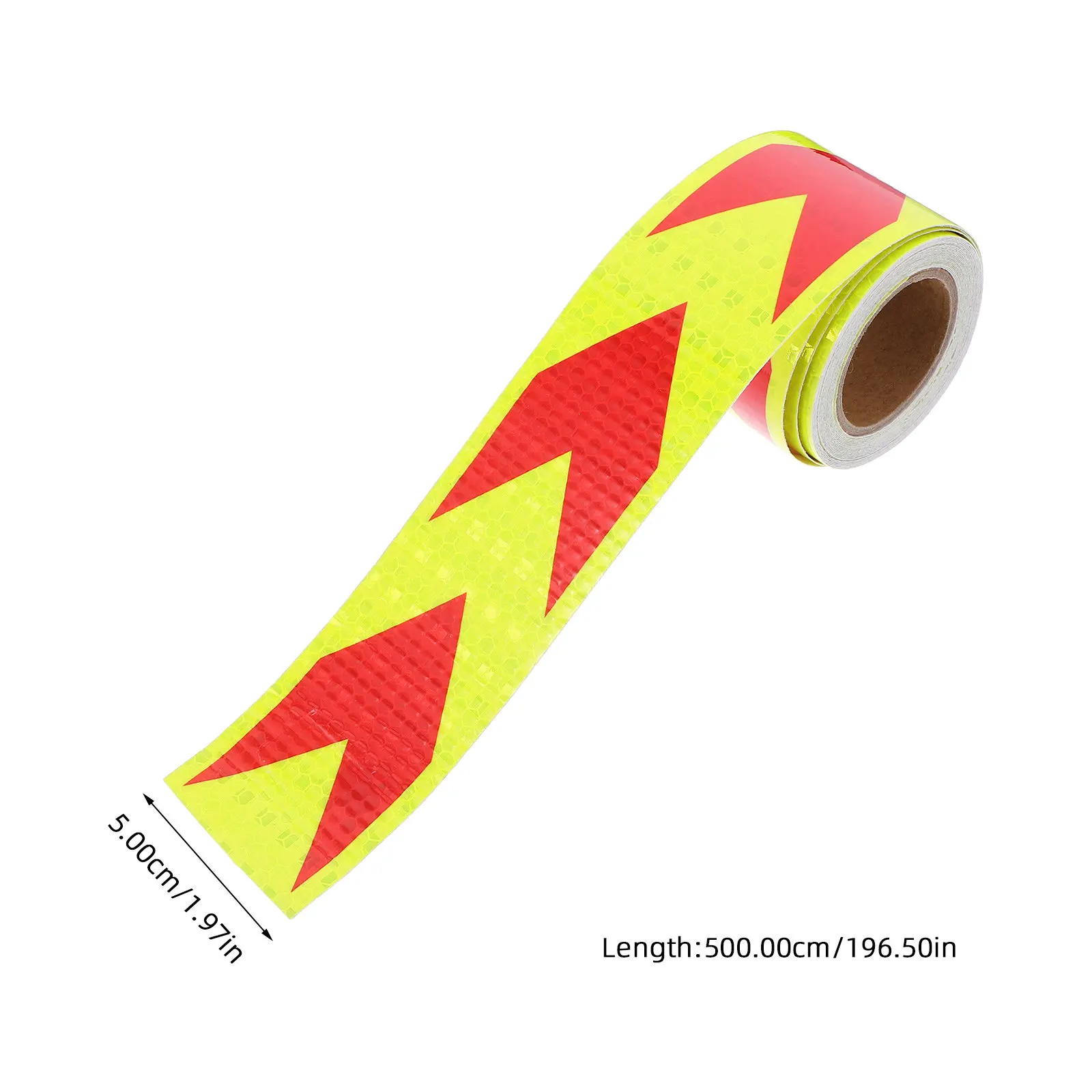 1 Roll Reflective Tape 5M Diagonal Pattern Car Reflective Sticker High Visibility Adhesive Tape for Trailer Truck Outdoor Safety