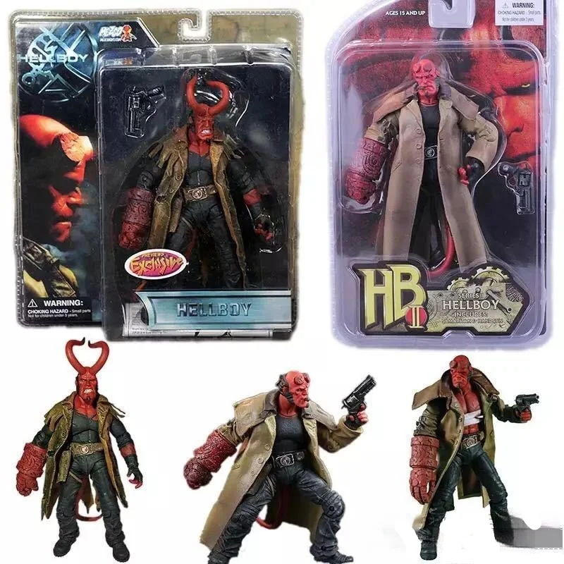 

Mezco Hellboy 7-дюймовая фигурка из ПВХ, фигурка дьявола, Bjd, Коллекционная модель игрушки, декоративные подарки, украшение для рабочего стола, подарок на день рождения