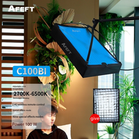 Falconeyes C100BI Flexible Cloth lamp 100W Dual Color Temperature Professional Fill LED Light Roll Cloth Lamp with Remote Contro