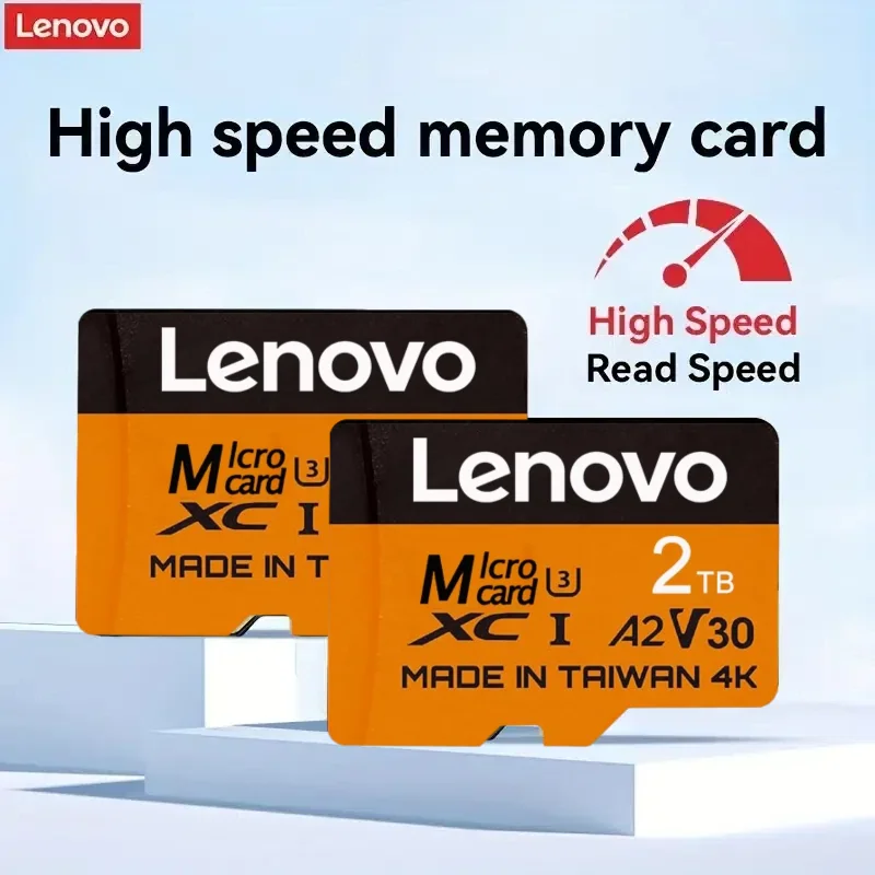 

Lenovo 2TB High Capacity Micro SD Card Memory Cards 128GB Original TF Card Class10 High Rate for Phone Camera Mac 1TB Options
