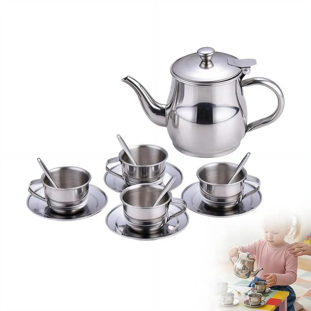 conjunto-de-cha-infantil-em-aco-inoxidavel-304-bule-com-bico-longo-com-4-xicaras-pires-e-colheres-brinquedo-de-cozinha-para-brincadeiras-de-faz-de-conta