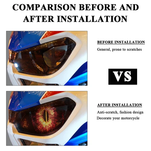 Imagen 2 del producto Pegatinas protectoras para faros delanteros de motocicleta, calcomanías para faros delanteros, accesorios for Honda CRF1100L CRF 1100 L 1100L Africa Twin Adventure Sports 2020-2024