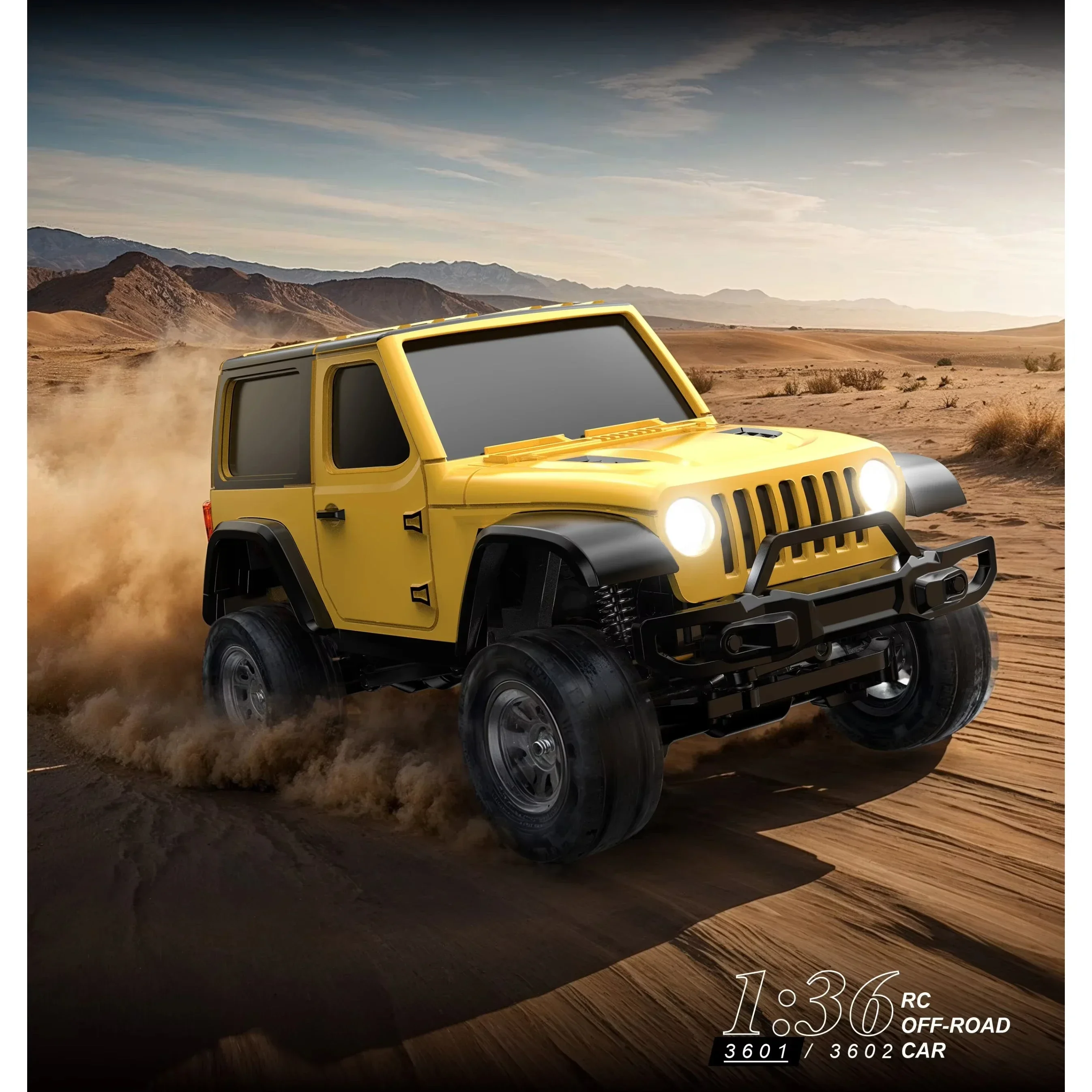 JIABAILE 3601 3602 Mini Remote Controlled Car 1:36 Scale RC off-road Vehicle 2.4GHz RTR Electric Toy for Boys/Girls /Adults