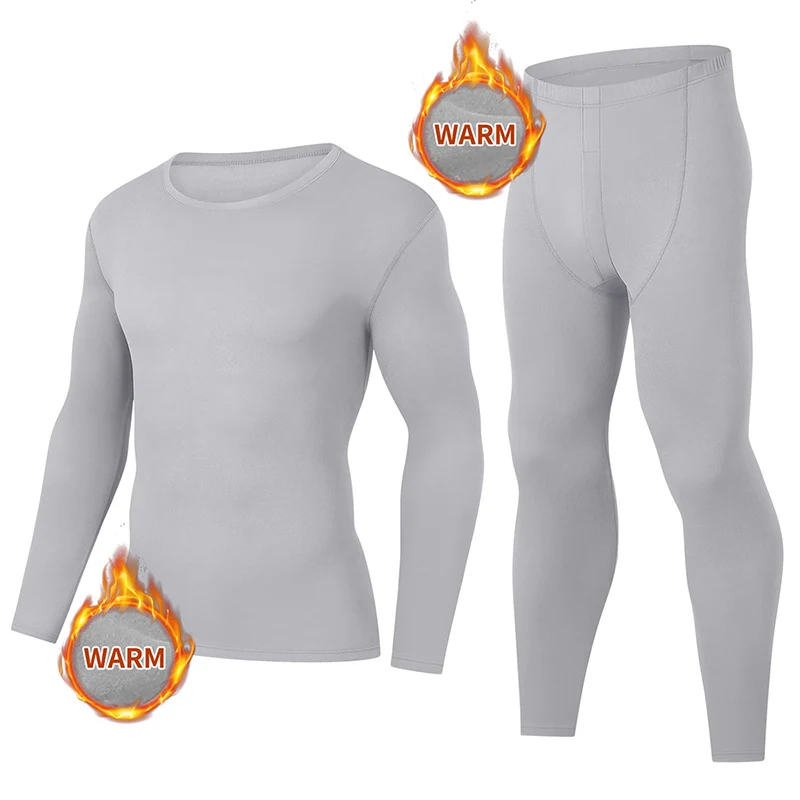 2-Piece Autumn And Winter Warm Men's Set Casual Round Neck Multi-Color Fashionable And Comfortable Home Clothes Pajamas