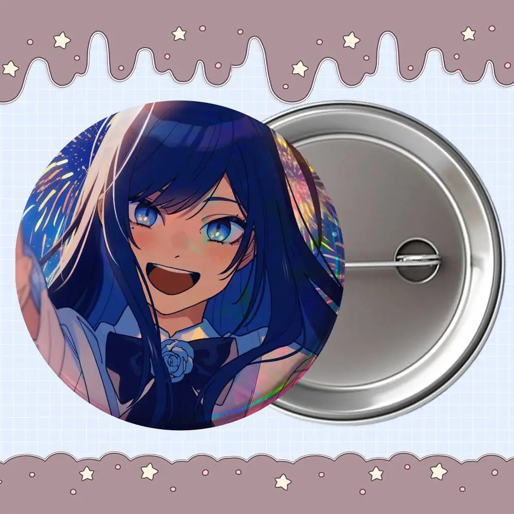 cute A-Ado Japanese Singer Round Exquisite Badge Brooches Creative Pins For Clothes Hat Backpack Gift Accessories