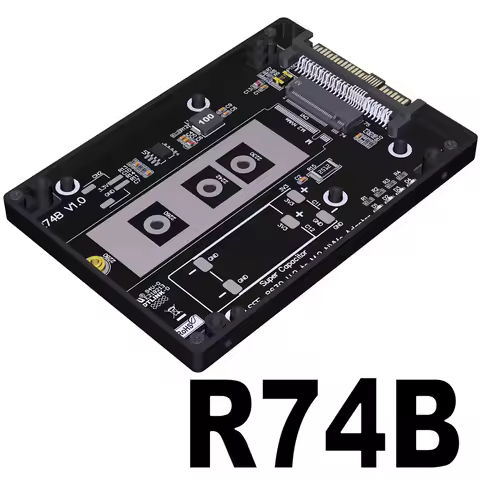 For M.2 NVMe to U.2 PCIe 5/ U.3 PCIE 4.0X4SSD SFF8639 Adapter Hard Drive CNC Alloy Enclosure 2230/2242/2260/2280 SSD M2 DDR4