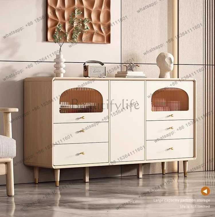 

Home Dining Side Cabinet Wall-Mounted Integrated Storage Cabinet Modern Simple Small Apartment Storage Cabinet