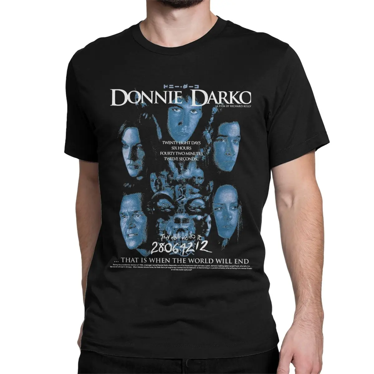 Donnie Darko That Is When The World Will End T-Shirt Men Funny Pure Cotton Tee Shirt Short Sleeve T Shirts Summer Tops