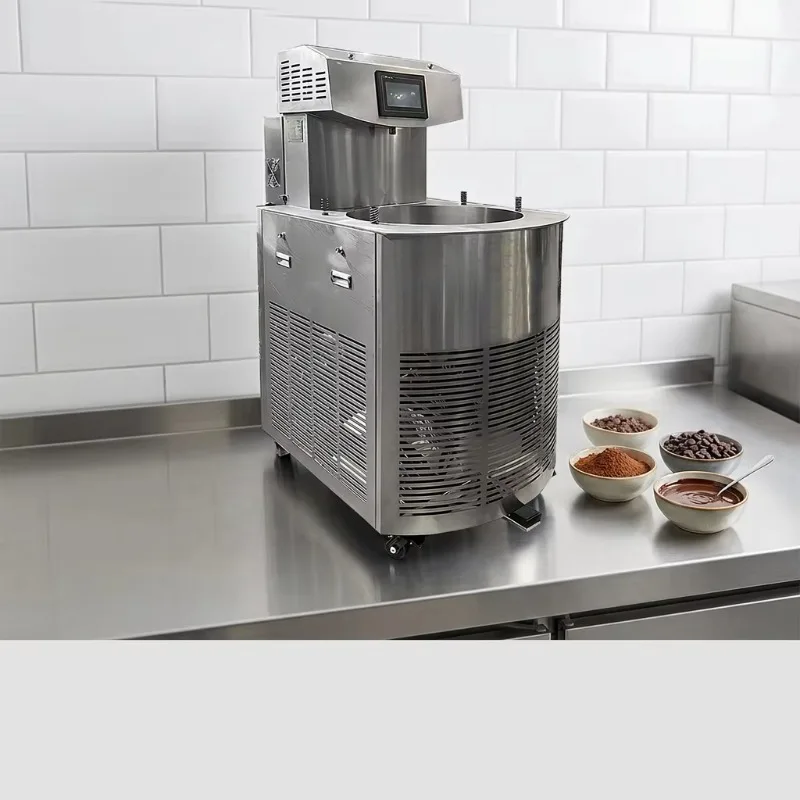 Auto Temperature Control Stainless Steel Chocolate Tempering Melting Machine 380V Customizable Voltage Multi-Plug