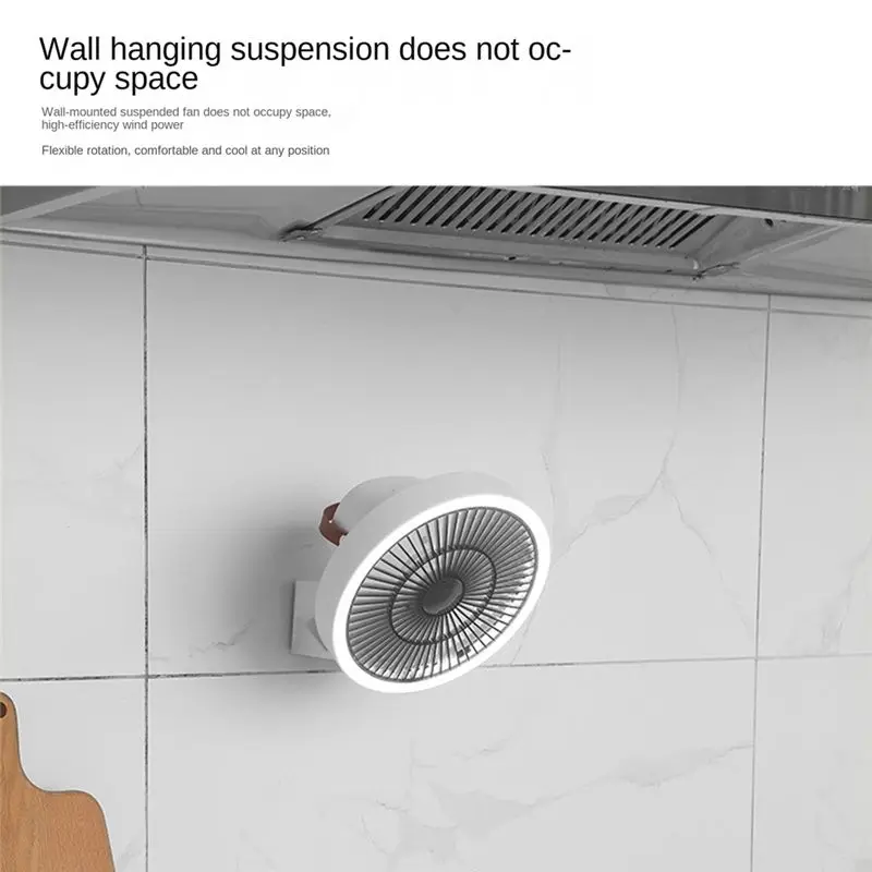 BABZ Household Wall-Mounted Small Fan Rechargeable Portable Clip Fan USB Charging Shaking Electric Fan