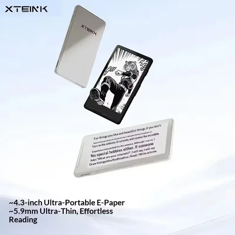 Электронная книга Xteink X4 с экраном E-Ink, 4,3 дюйма, 220ppi, легкая и портативная — пример использования