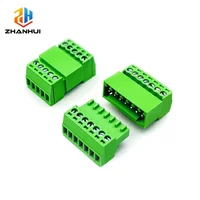 2/5/10 Pares 2EDGRK 15EDGRK-2.54mm Bloque de Terminales de Tornillo Aéreo - Conector Macho de 2-12 Pines y Conector Hembra para Cable de 18-26AWG