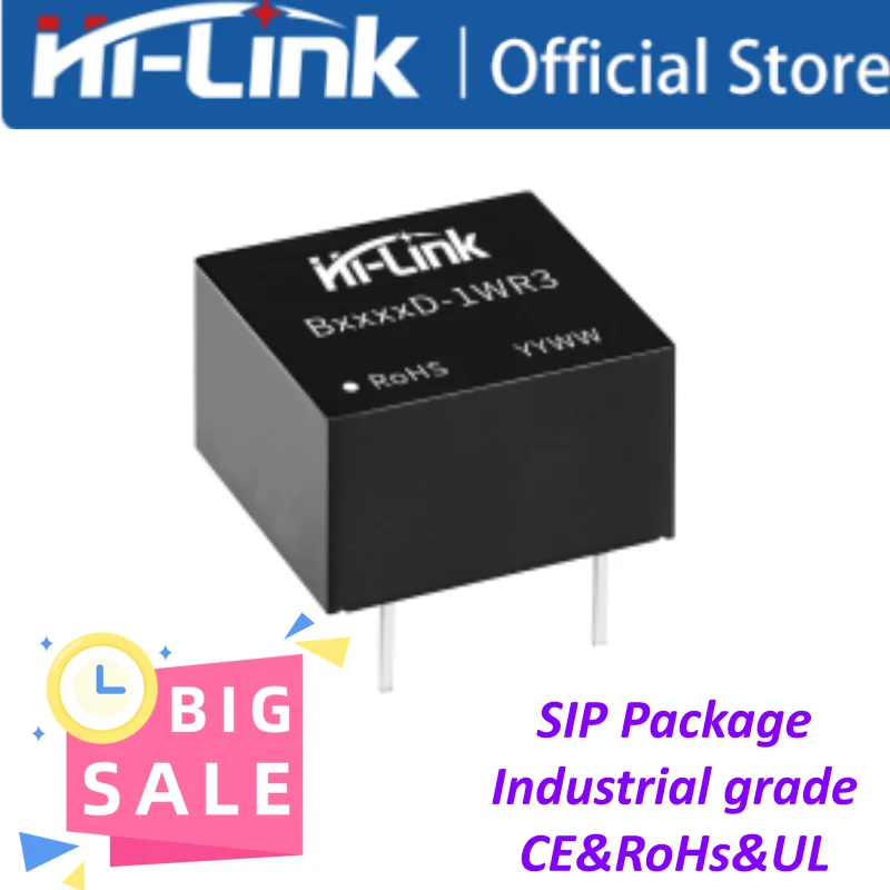 10pcs Hi-link B1505D-1WR3 Power Chip Module 1W Anti-interference 15V to 3.3/5/12V Low Consumption High Insulation Strength