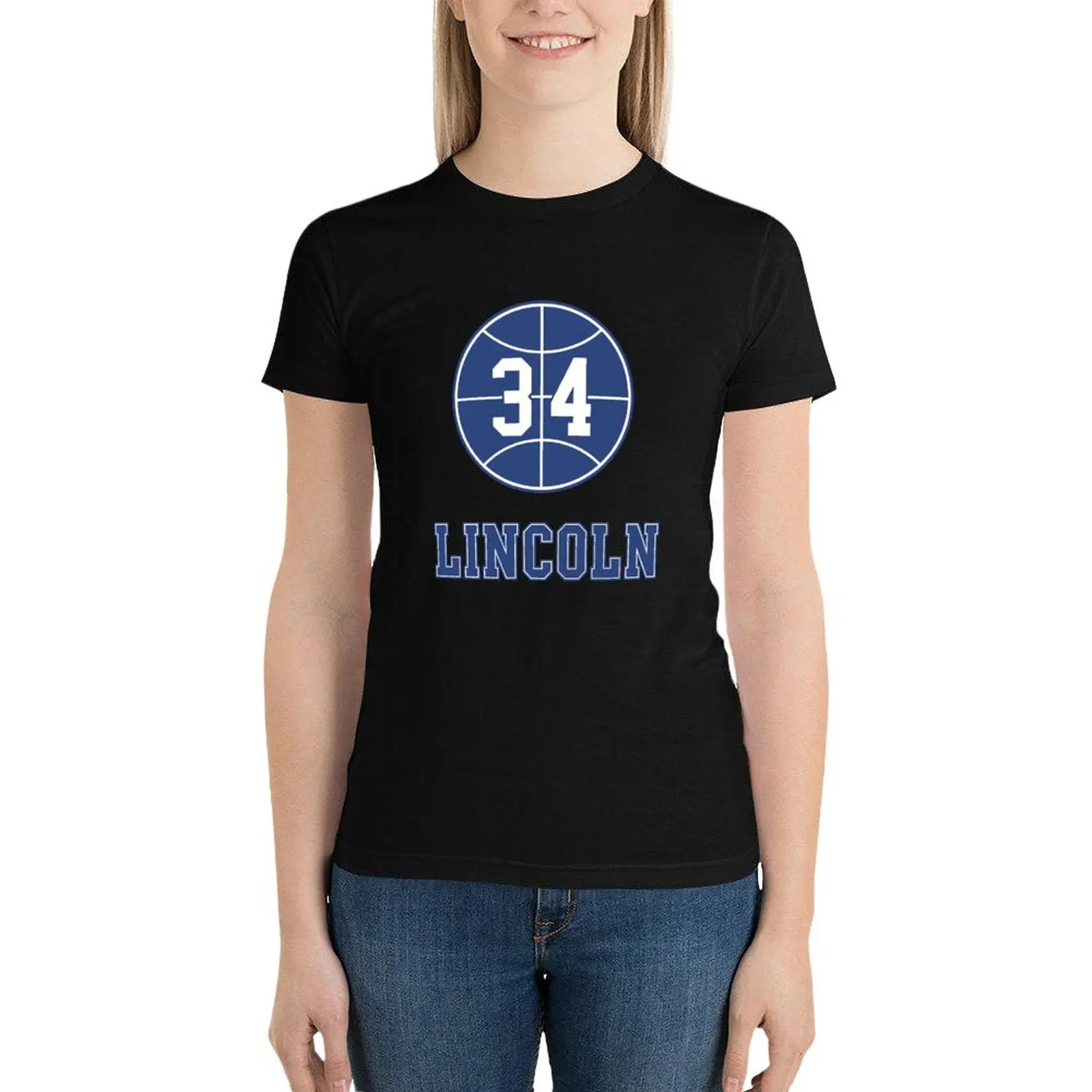 Jesus Shuttlesworth 34 Lincoln High School Basketball T-Shirt Blouse tees oversized black t shirts for Women