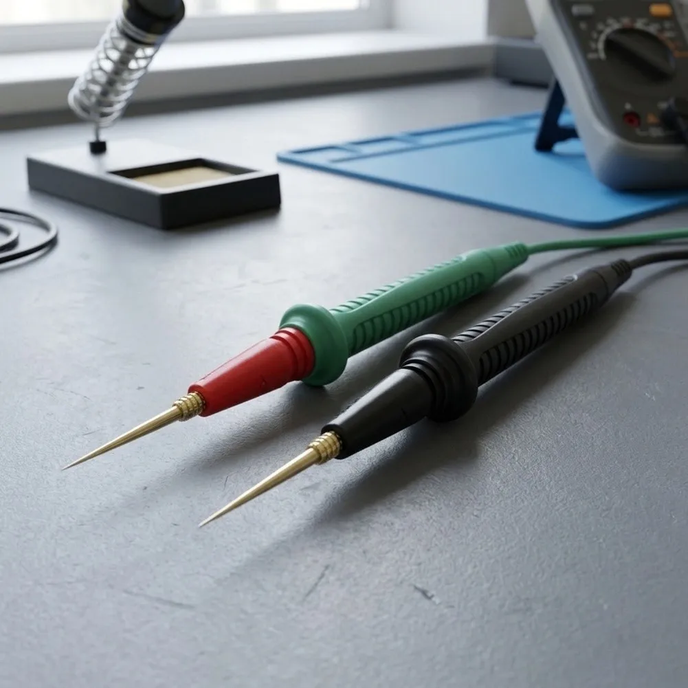 Gold Plated Tips Multimeter Test Leads Gold Plated Probe Tips Interchangeable Tip System 67-strand Copper Core