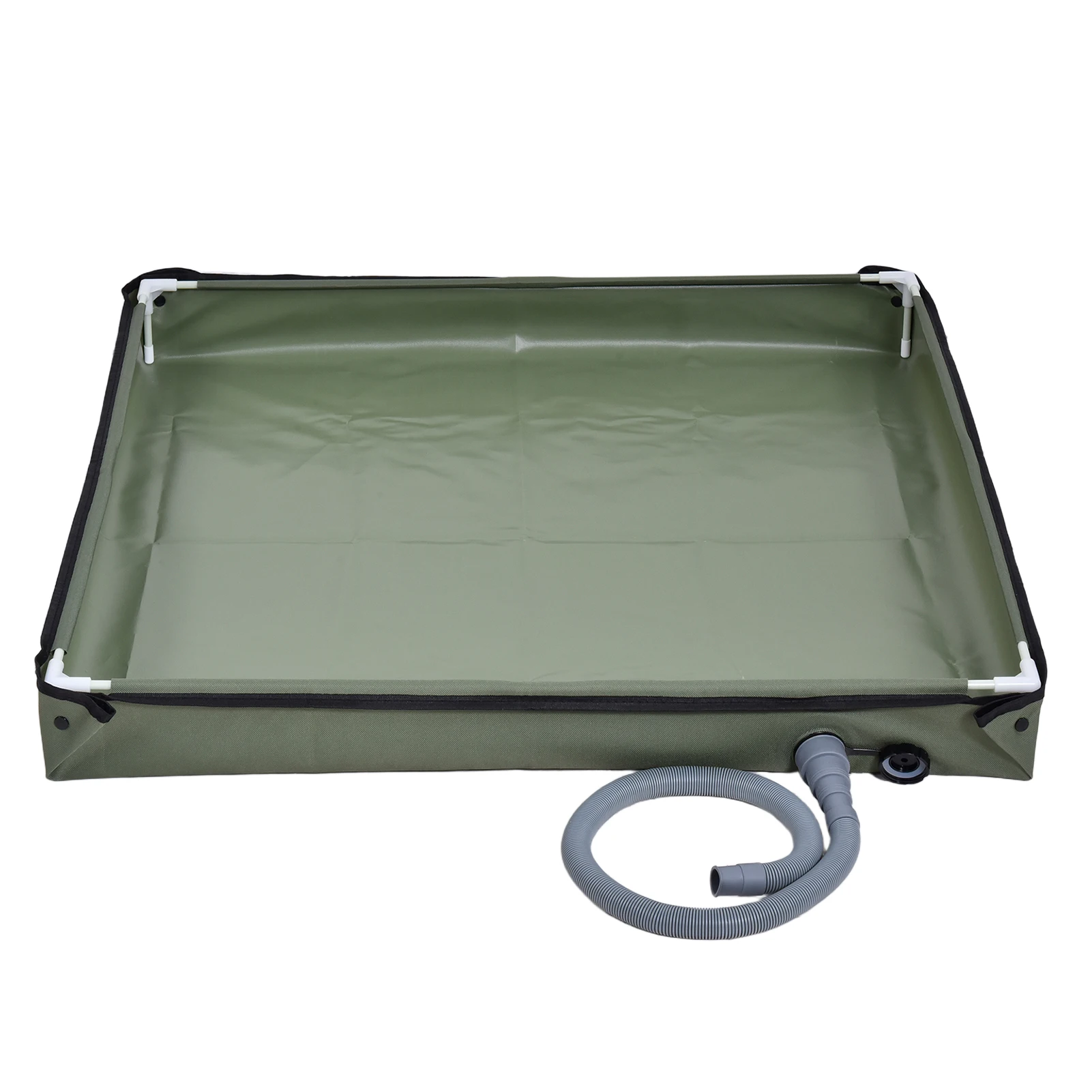 

Foldable Shower Base Portable Shower Pan with drain pipe Collapsible Shower Basin Shower Tent Awning Base for Indoor & Outdoor