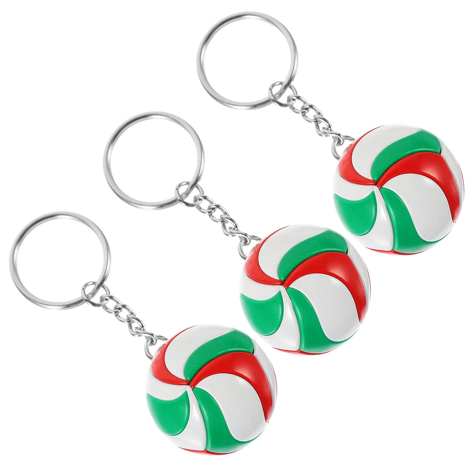 

3 Pcs Keychain Rings Volleyball Model Toy Pendant Mini Adorable Decorative Stuff Keychains For Teen Girls Team Student Man