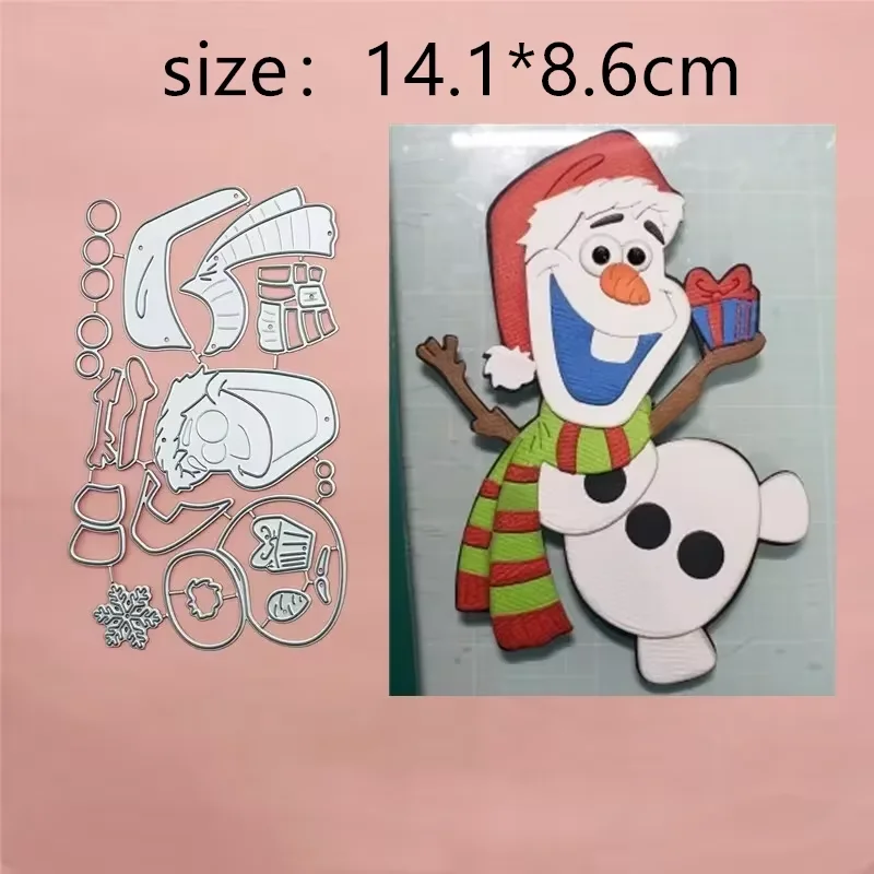 Christmas Gift Box Hat snowman Metal Cut Dies Stencils for Scrapbooking Stamp/Photo Album Decorative Embossing DIY Paper Cards