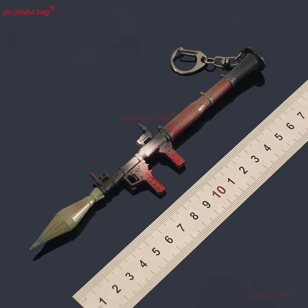 18cm odpinany PRG7 wyrzutnia rakiet Model stop mały pistolet brelok zabawka wisiorek figurki dzieci prezenty dekoracje HG370