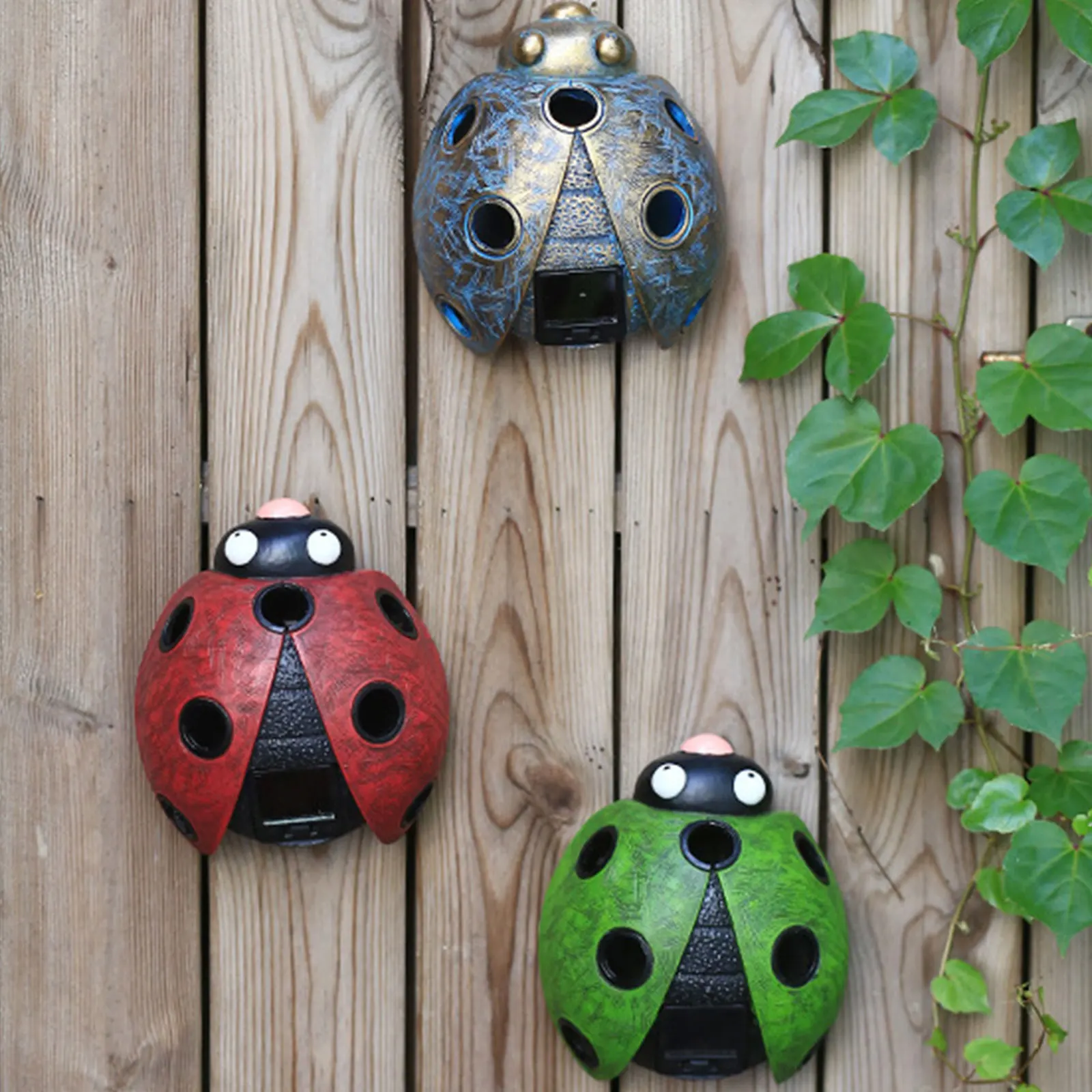 

Solar Light Ladybug Ornament Decorations Lamp Ladybugs Crafts Park Creative Animal Landscape Courtyard Ornaments