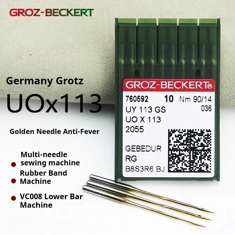 

Groz-Beckert UOX113 Золотая игла, противотепловая эластичная и многоигольная машина Игла UO113 Многоигольная машина для вышивания бензобетона