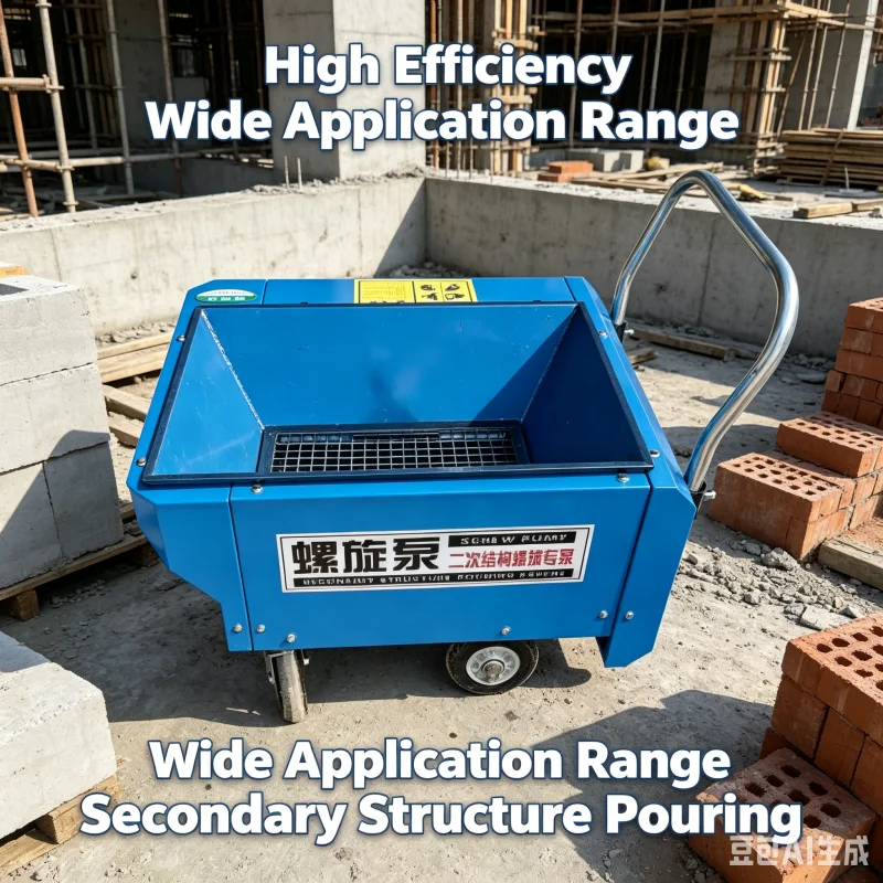 Construction Column Pouring Pump Ce Certified Secondary Structure Screw Pump For Building Construction Easy Operation Design