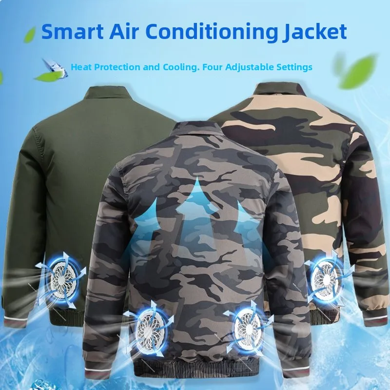 

Новый легкий тонкий рабочий костюм из чистого хлопка с защитой от перегрева, камуфляжный, для строительных работ, 2025 год