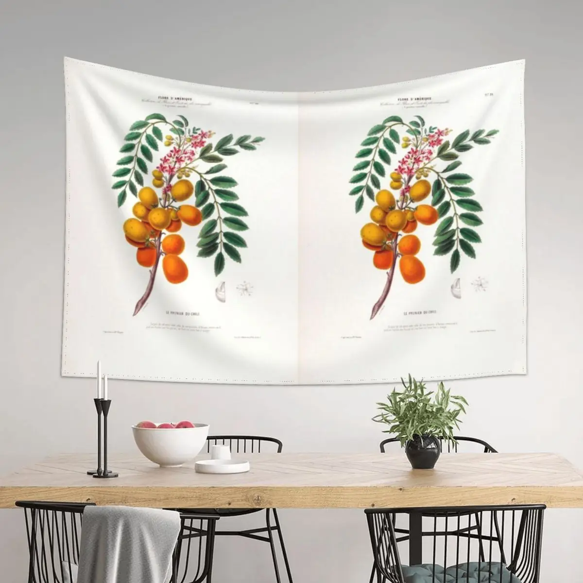 

Le Prunier Du Chili Brazilian Plum Tree Botanical Tapestry Wall Decor Wallpaper Wall Decorations Decoration Home Tapestry