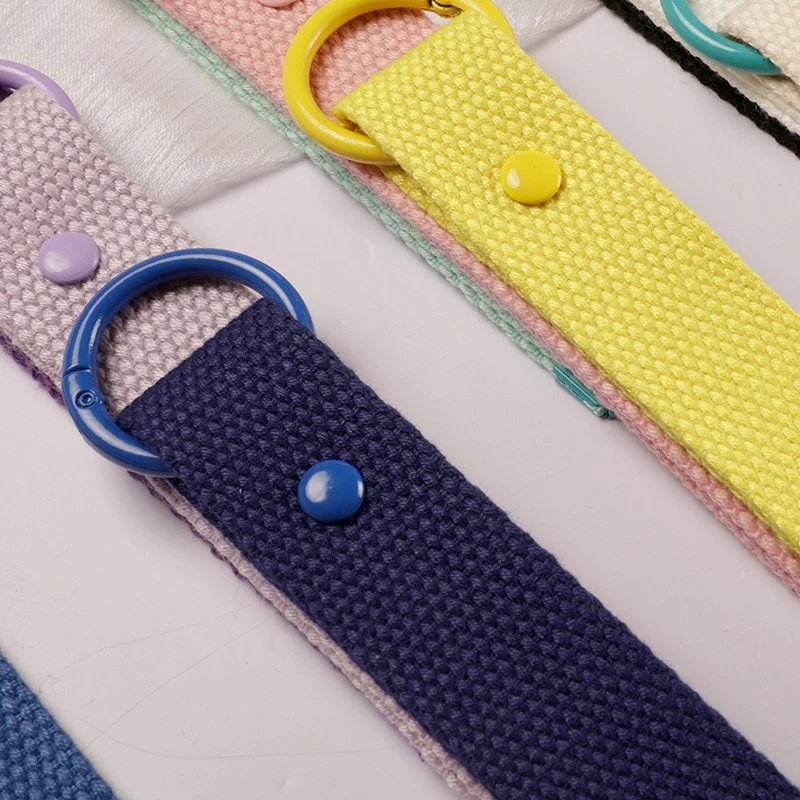 Canvas Strap Keychain Lanyard For Mobile Phone Wallet Car Keys Holder Keyring Key Chain Wrist Strap Baggage Tag Pendant