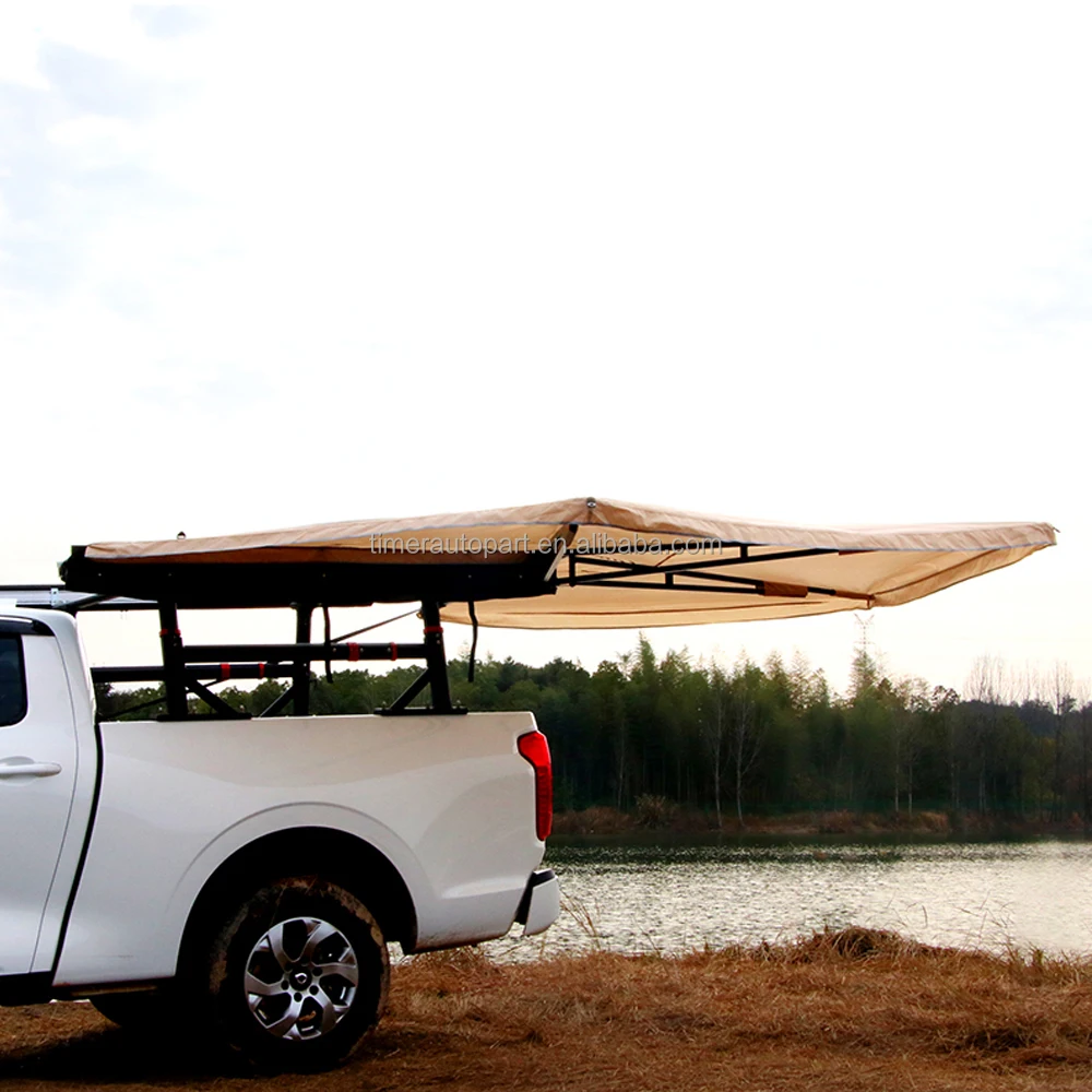 Wolnostojąca markiza Offroad 4Wd Poles Przedni baldachim Sklep Canopies Dach Top Czarny parasol przeciwsłoneczny na sprzedaż