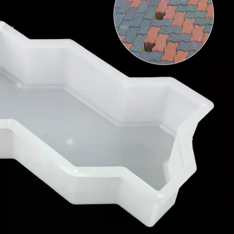 HOT! DIY Path Maker Concrete Molds Garden Pavement Mold Road Path Paving Brick Mould