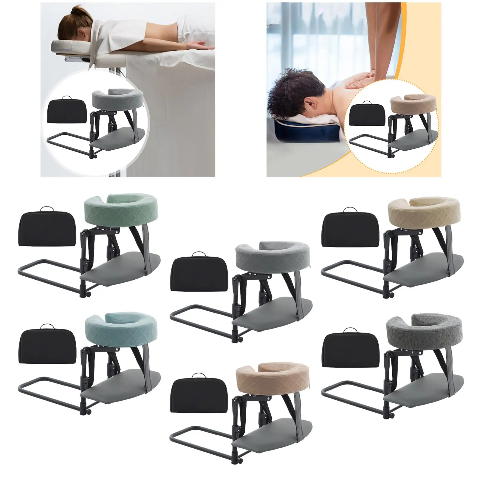 Home Mattress Top Massage Kit Massage Headrest for Bed Included Hand Rest Board for Office
